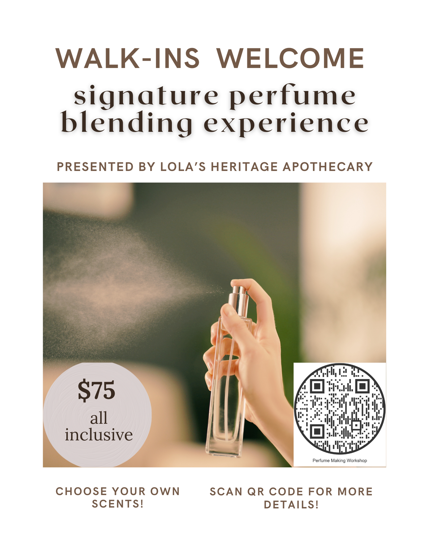 Signature Perfume Blending Experience