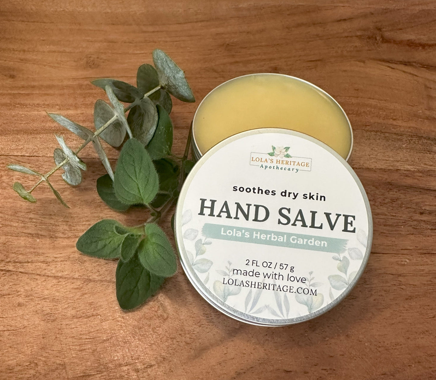 Natural Hand Salve Lola's Herbal Garden