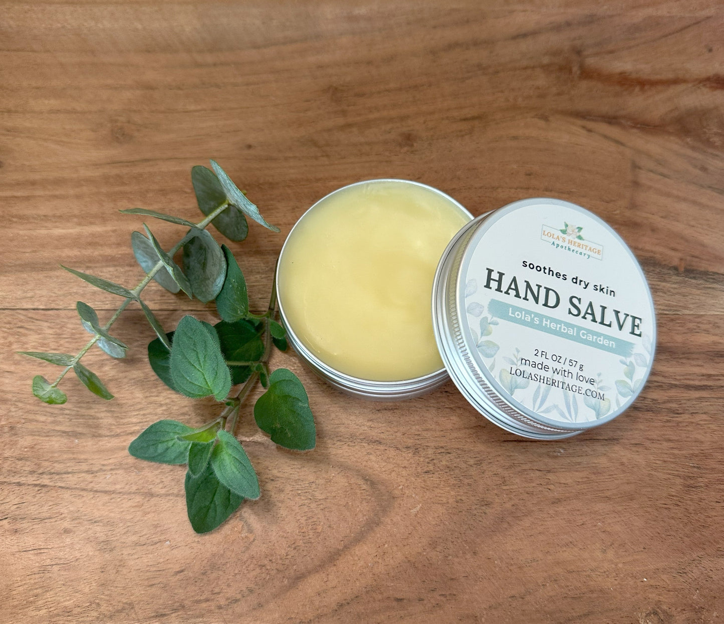Natural Hand Salve Lola's Herbal Garden