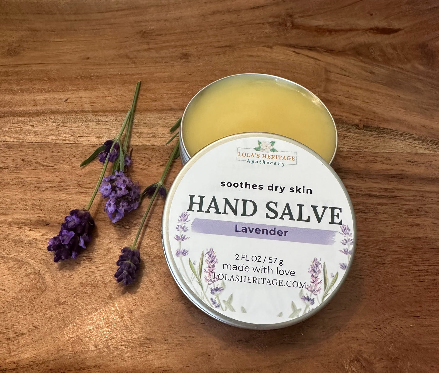 Natural Hand Salve Lavender
