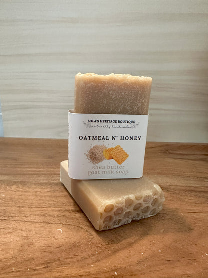 Artisan Shea Butter Goat Milk Soap Oatmeal & Honey